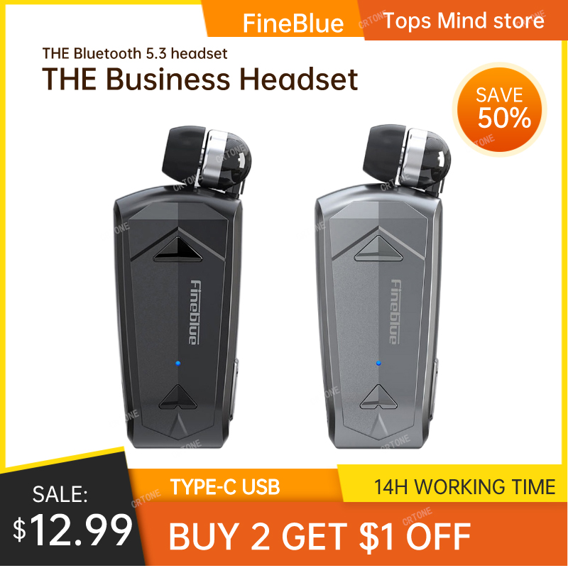 Type C Wired Earphones With Mic - 2022 Fineblue F520 Mini Không Dây