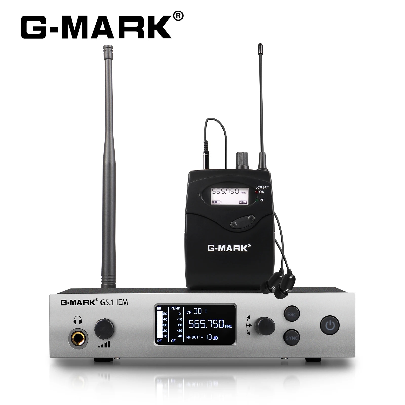 In Ear Monitors For Singers - Wireless In Ear Monitor System G-MARK