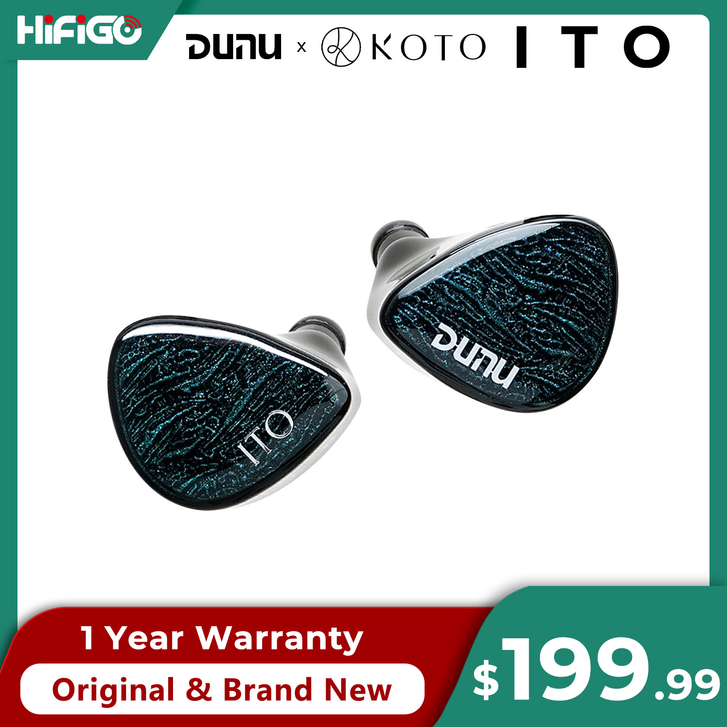 Planar Magnetic Iem Earphones - DUNU X KOTO ITO In-ear Earphones
