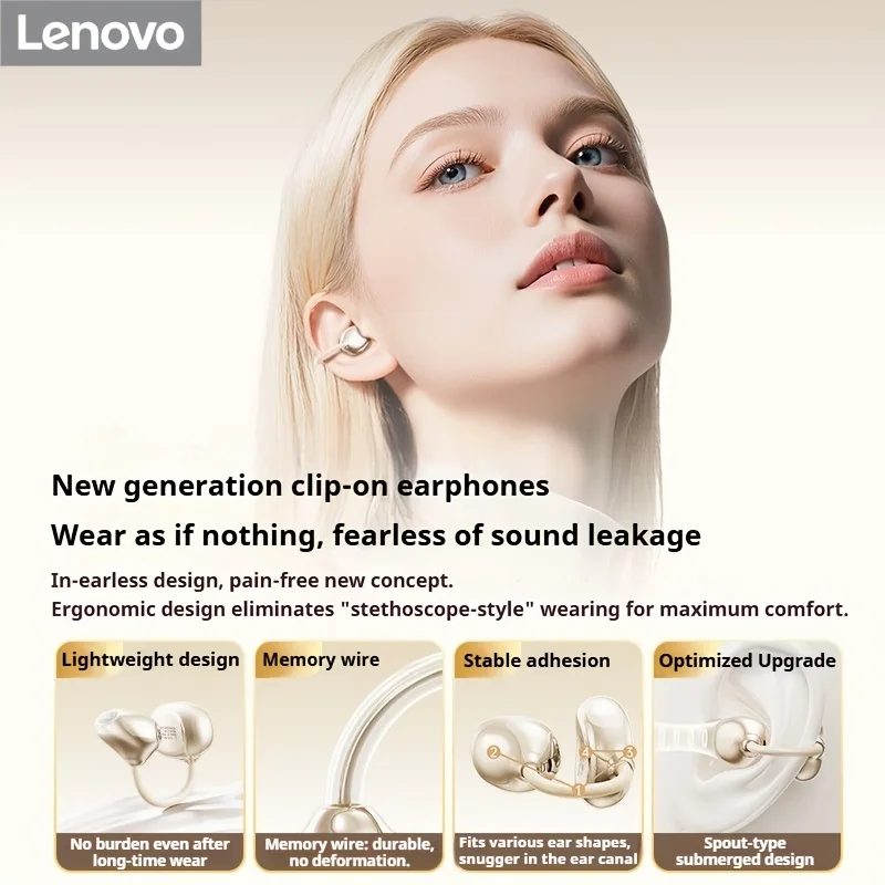 Original Lenovo XA390 True Wir - đánh giá và giá Open Ear Air Conduction Headphones