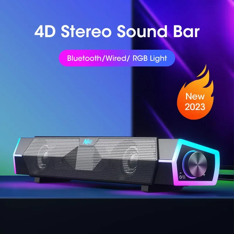4D Stereo Sound Bar PC Speaker - đánh giá và giá Rgb Computer Soundbar For Pc
