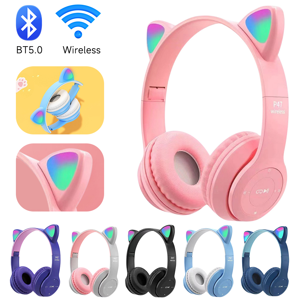 P47M Wireless Bluetooth Headse - đánh giá và giá Gaming Headset With Mic Rgb