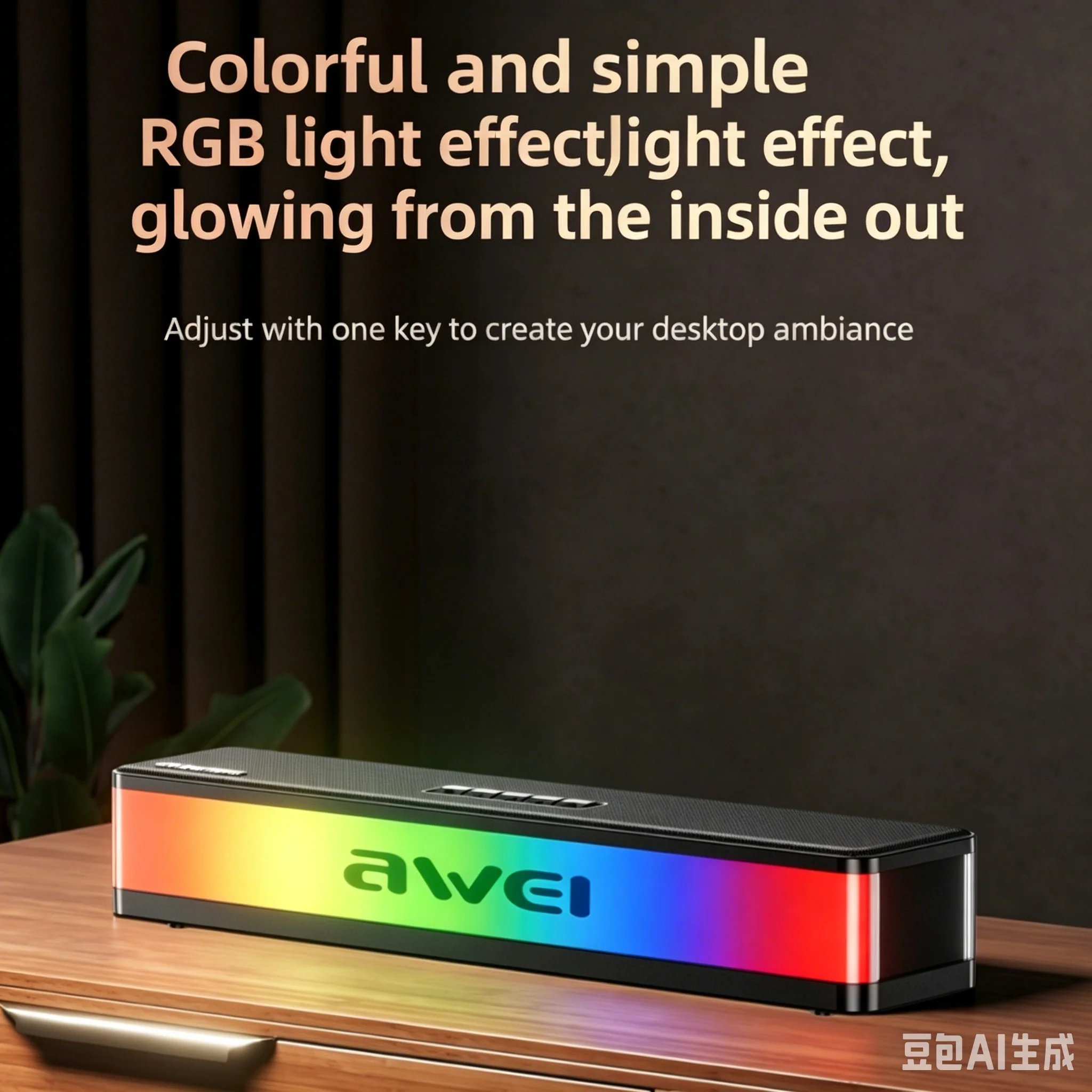 RGB Bluetooth Speakers Soundba - đánh giá và giá Rgb Computer Soundbar For Pc