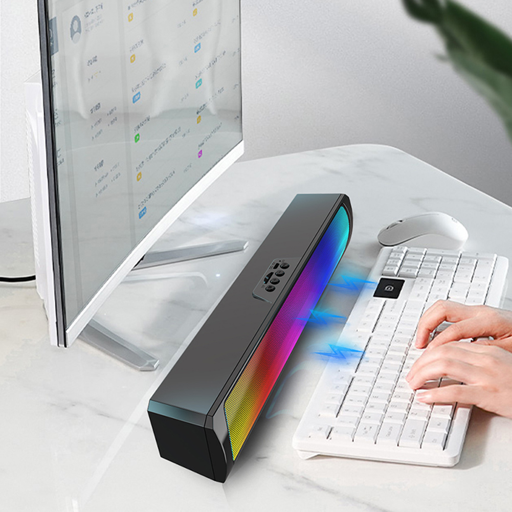 Portable Computer Sound Bar Sp - đánh giá và giá Rgb Computer Soundbar For Pc