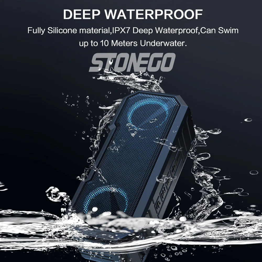 Portable Bluetooth Speaker Wir - đánh giá và giá Portable Bluetooth Speaker Waterproof Ipx7