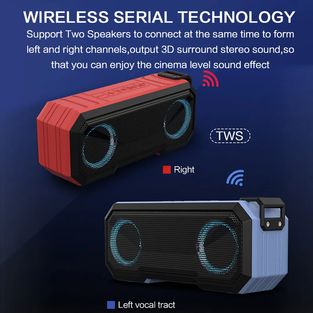 Portable Bluetooth Speaker Wir - đánh giá và giá Portable Bluetooth Speaker Waterproof Ipx7