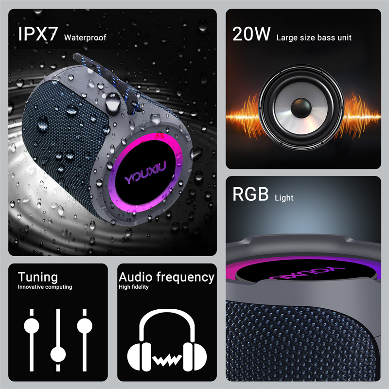 40W Portable Bluetooth Speaker - đánh giá và giá Portable Bluetooth Speaker Waterproof Ipx7