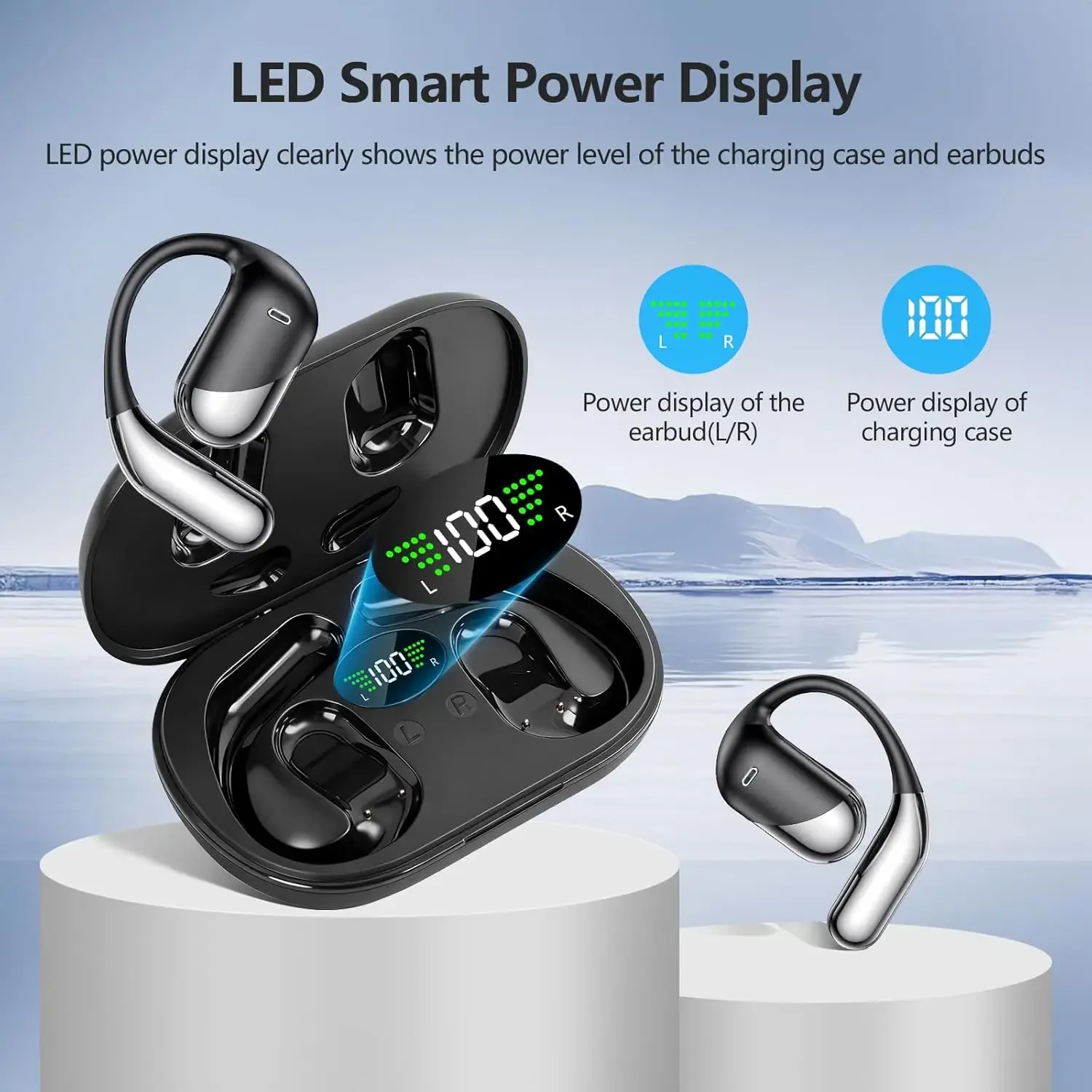 Wireless Earbuds Sport Bluetoo - đánh giá và giá Open Ear Air Conduction Headphones