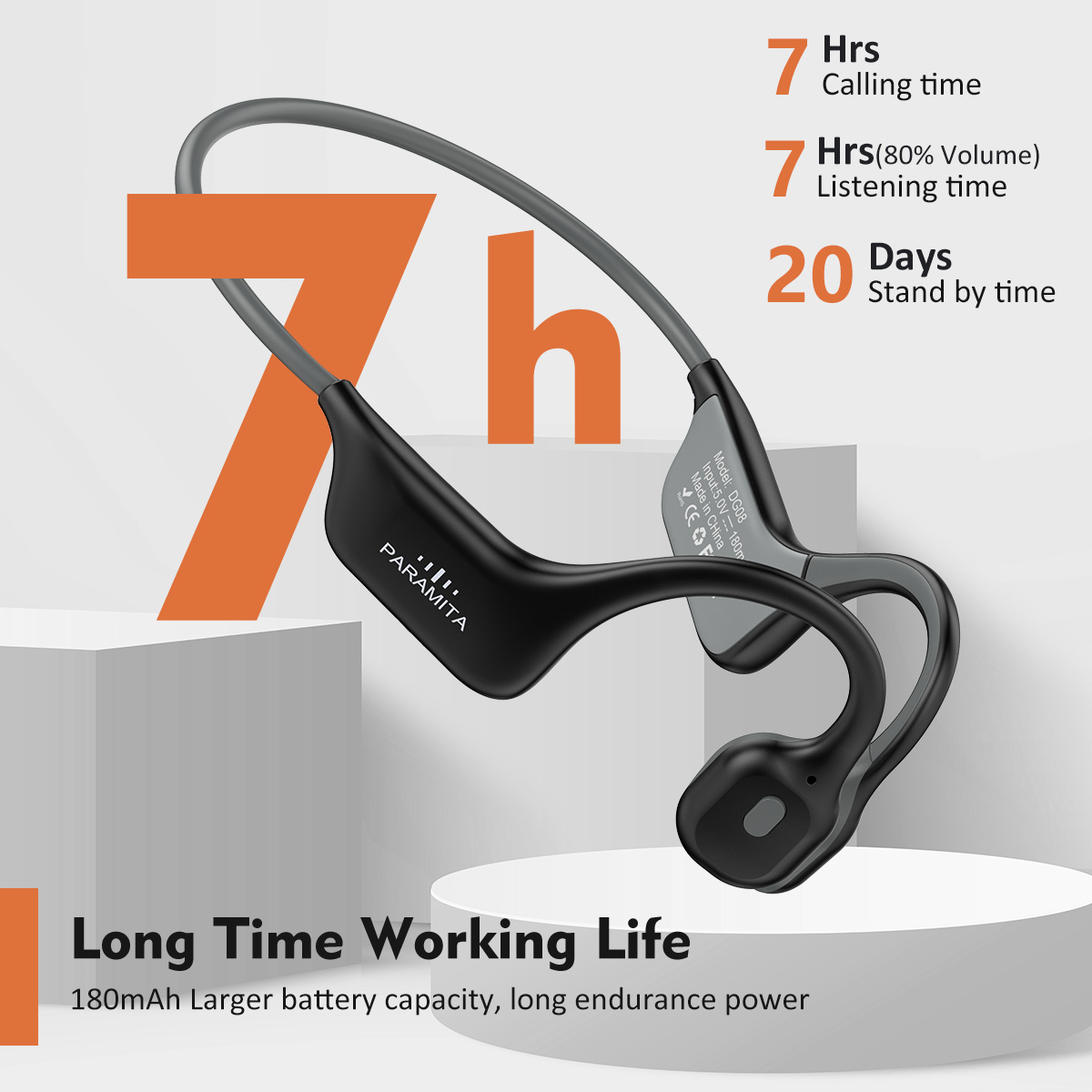 2024 Classic DG08 Bone Conduct - đánh giá và giá Bone Conduction Running Headphones