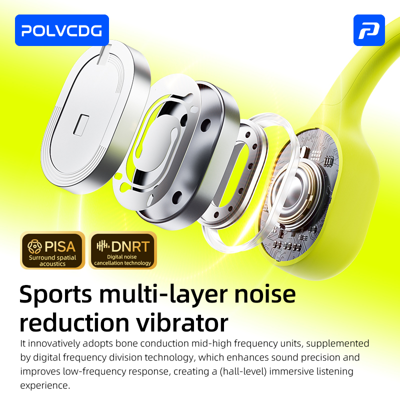 POLVCDG 8G Memory Bone-Conduct - đánh giá và giá Bone Conduction Running Headphones